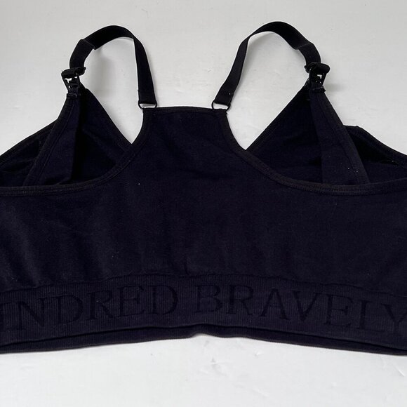 Kindred Bravely Large Regular Black Hands Free Pumping & Nursing Sports Bra READ - Picture 8 of 11